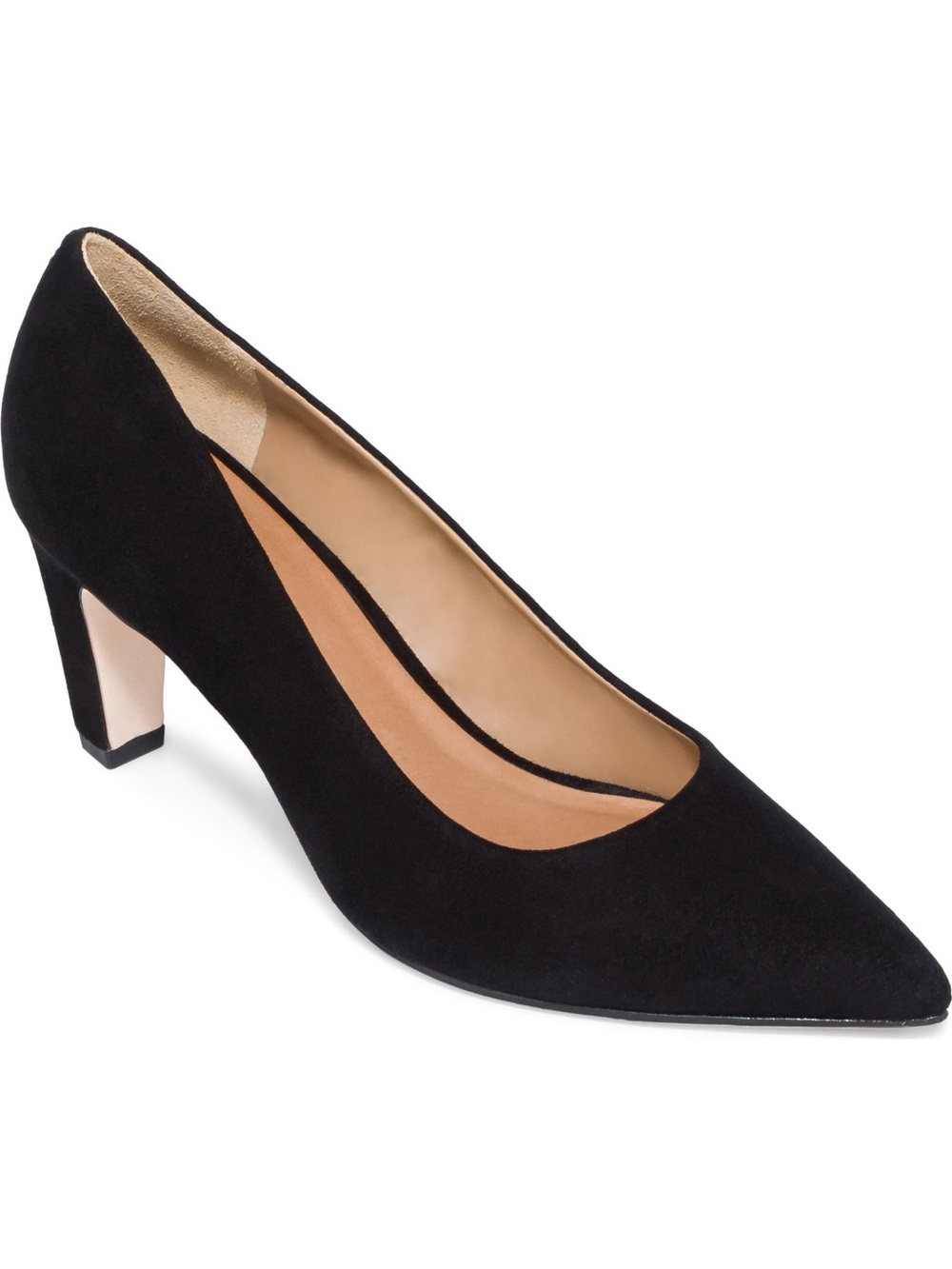 BERNARDO GISELLE BLACK KID SUEDE PUMPS 9